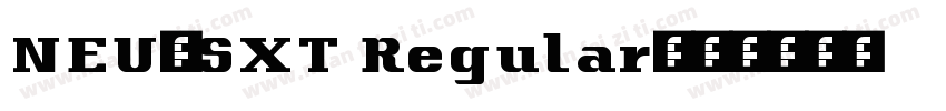 NEU-SXT Regular字体转换